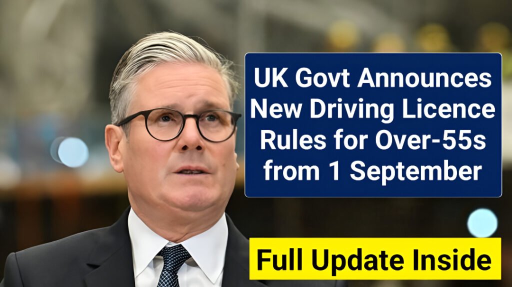 UK Driving Licence Rules Over-55s 2025